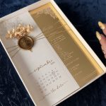 Luxury Boxed Wedding Invitation with Custom Initial Seal