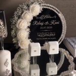 Elegant Ring Tray with Soft Floral Backdrop