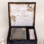 Premium Velvet Invitation & Gifting Box with Acrylic Card