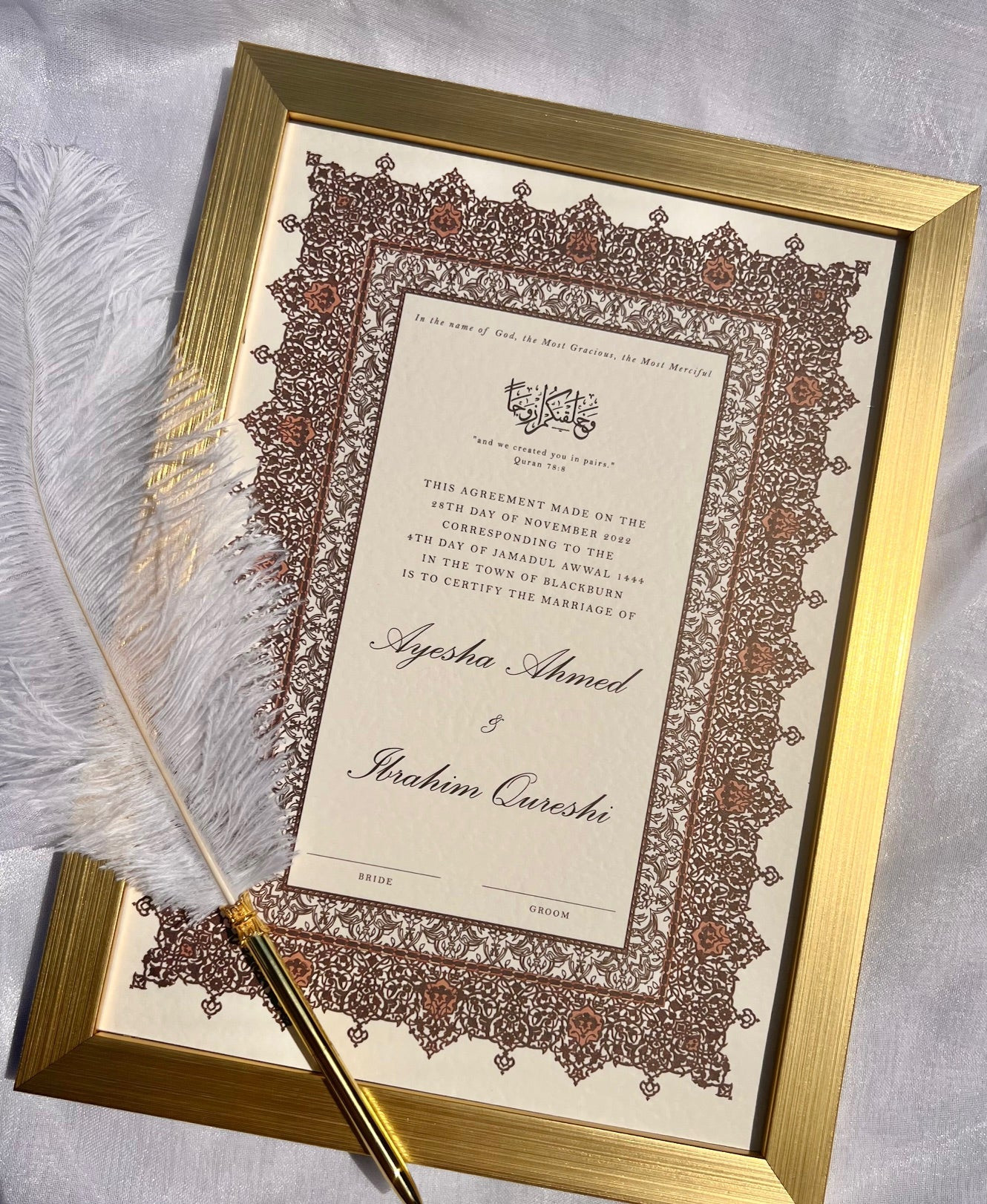 Nikkah Certificates